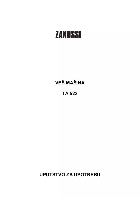 Mode d'emploi ZANUSSI TA522