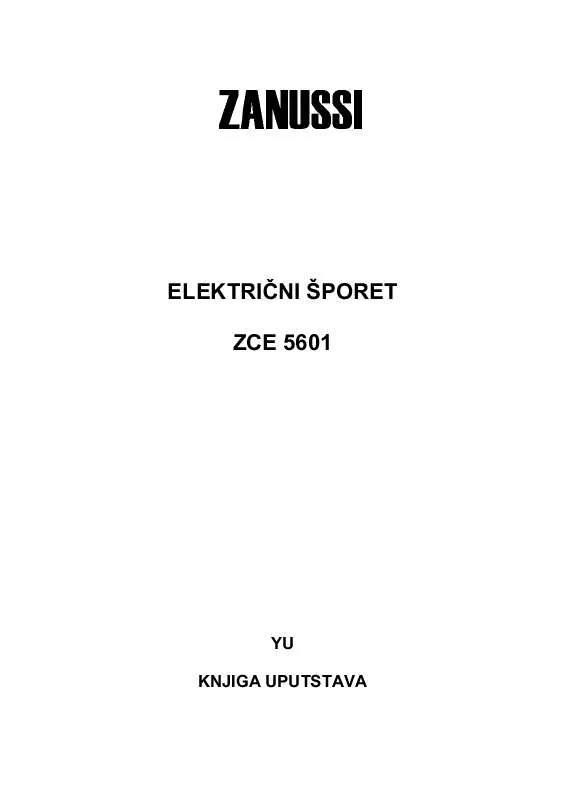 Mode d'emploi ZANUSSI ZCE5601