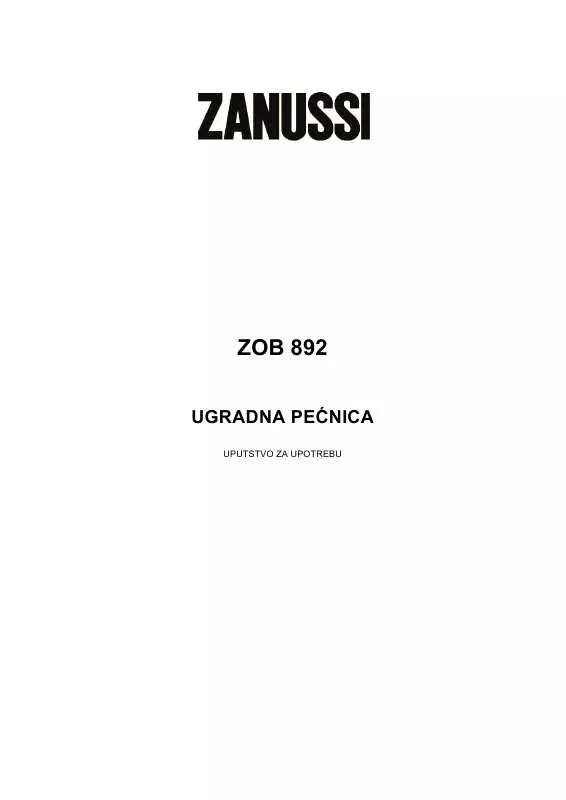 Mode d'emploi ZANUSSI ZOB892X